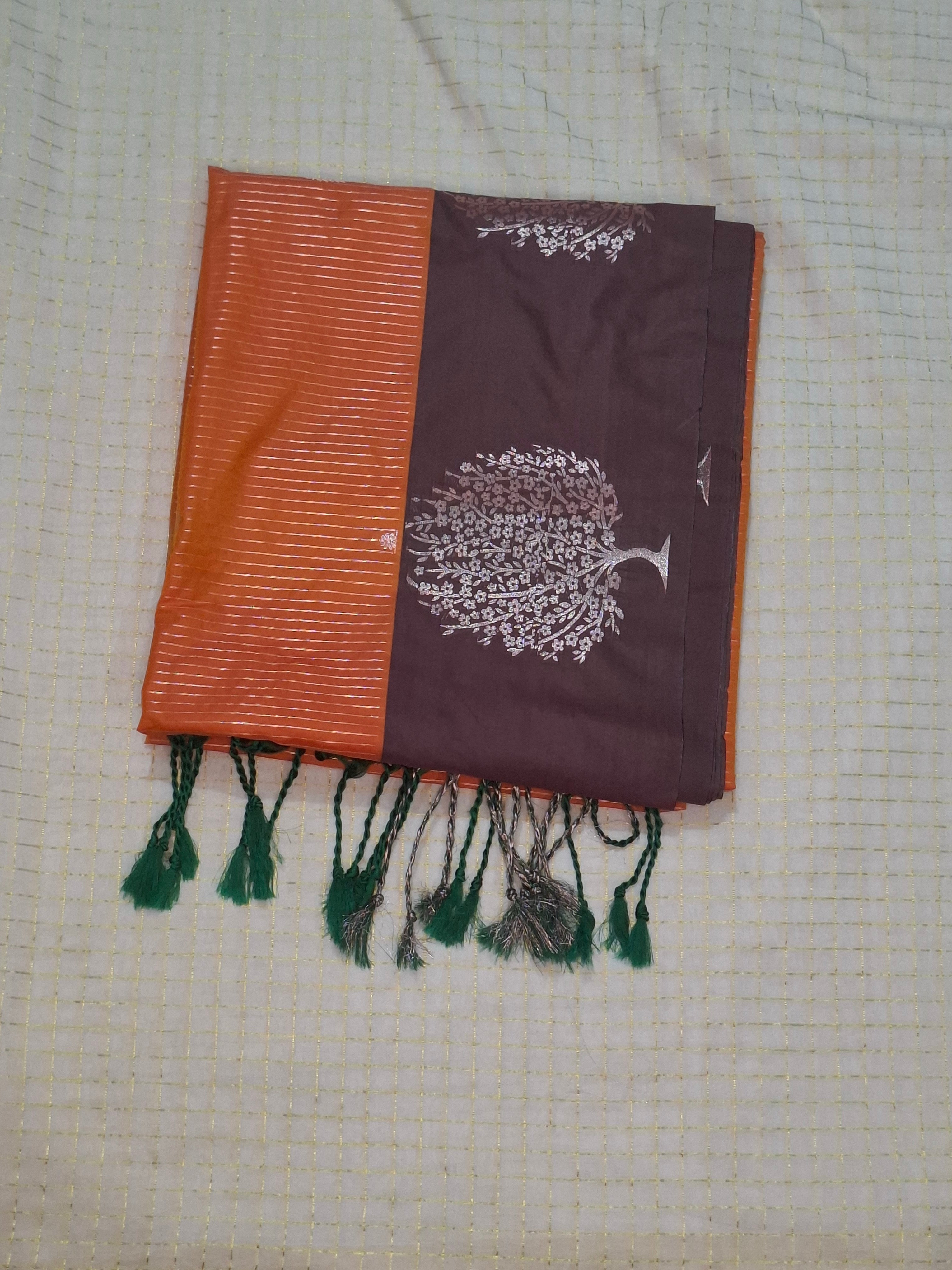 Dual Tone Art Silk Saree -AS001