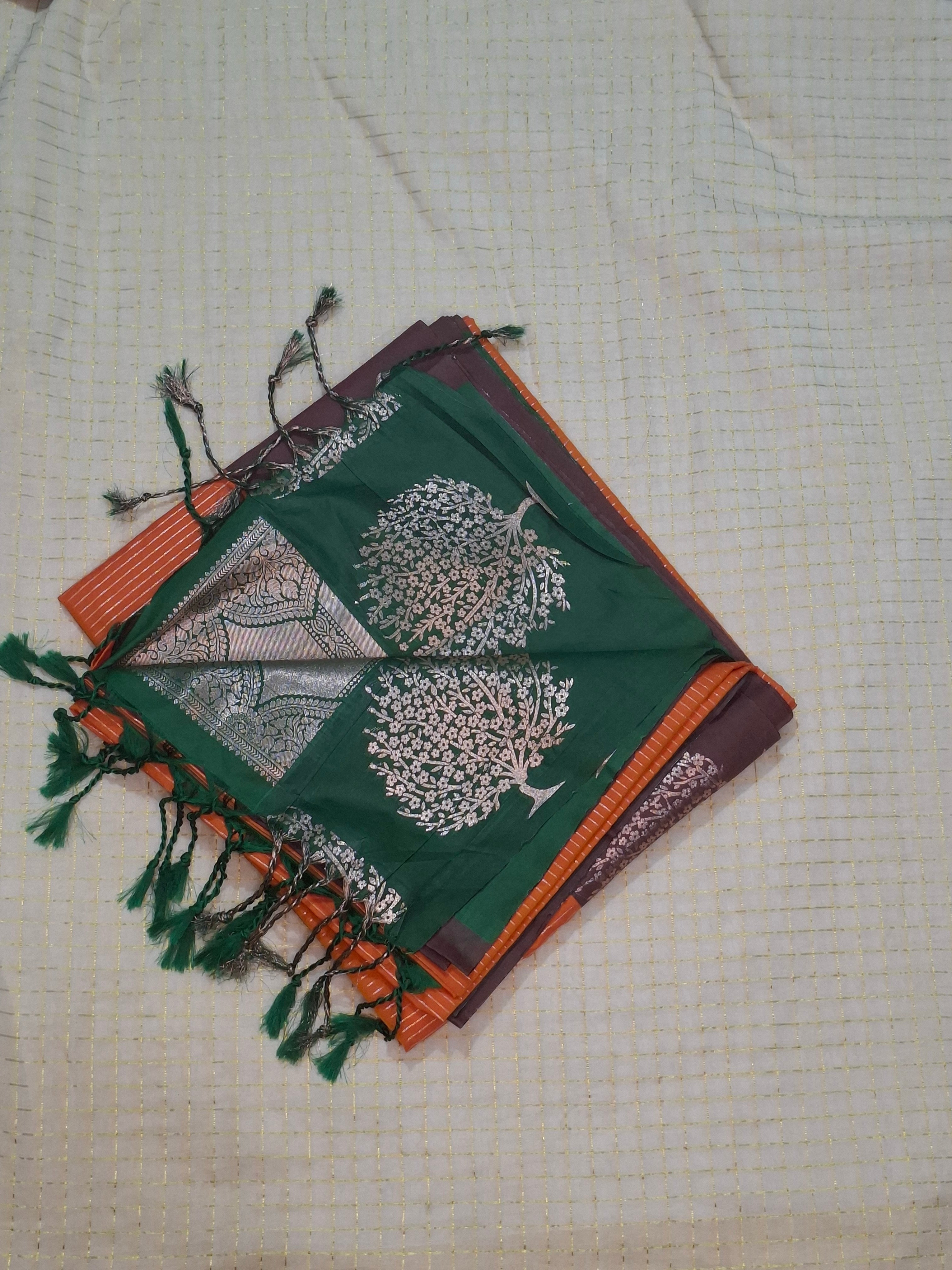 Dual Tone Art Silk Saree -AS001